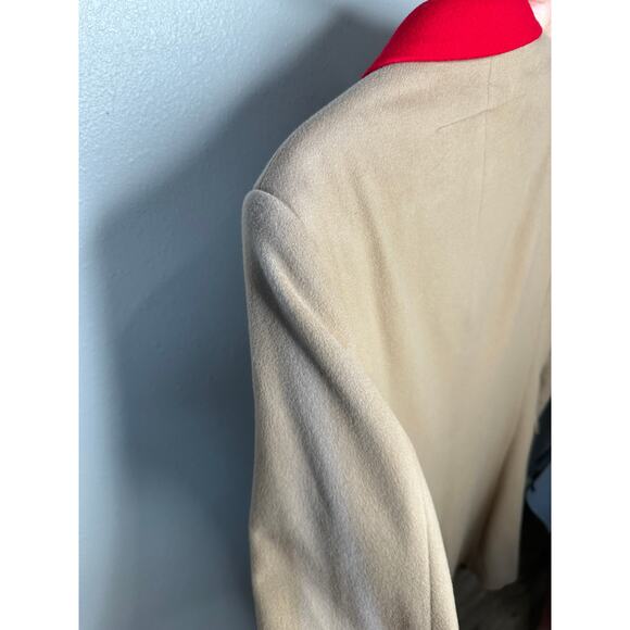 Givenchy Camel Tan Wool & Cashmere Blend Color Block Overcoat 48 / XXL - Picture 6 of 16